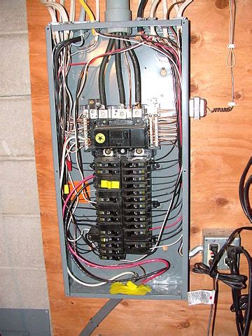 add an electric out post to breaker box|connecting electrical outlet to breaker.